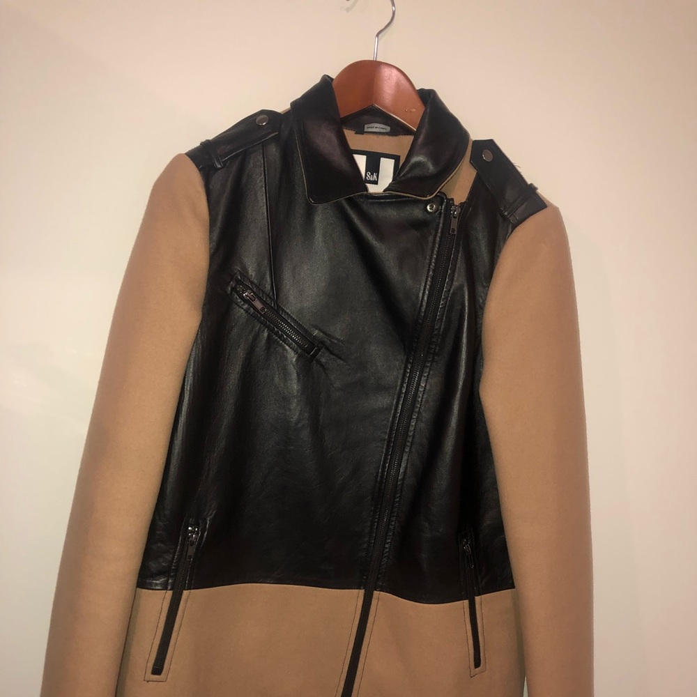 Faux leather jacket